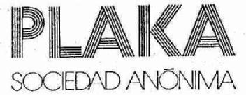 PLAKA SOCIEDAD ANONIMA