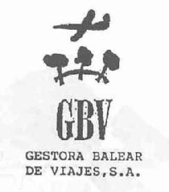 GBV GESTORA BALEAR DE VIAJES, S.A