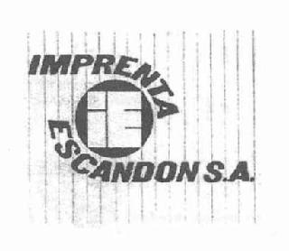 IMPRENTA IE ESCANDON, S.A