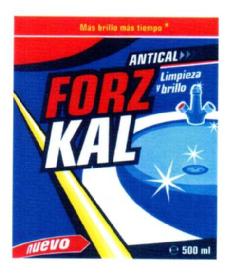ANTICAL FORZ KAL LIMPIEZA Y BRILLO MAS BRILLO MAS TIEMPO NUEVO