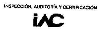INSPECCION, AUDITORIA Y CERTIFICACION IAC