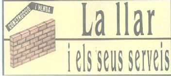 LA LLAR I ELS SEUS SERVEIS CONSTRUCCIO I VENDA