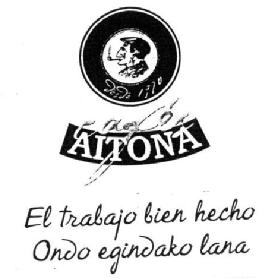CAFES AITONA EL TRABAJO BIEN HECHO ONDO EGINDAKO LANA
