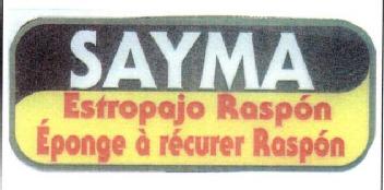 SAYMA ESTROPAJO RASPON EPONGE A RECURER RASPON