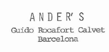 ANDER'S GUIDO ROCAFORT CALVET BARCELONA