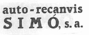 AUTO-RECANVIS SIMO, S.A