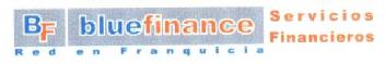 BF BLUEFINANCE RED EN FRANQUICIA SERVICIOS FINANCIEROS
