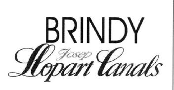 BRINDY JOSEP LLOPART CANALS