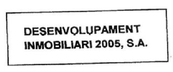 DESENVOLUPAMENT INMOBILIARI 2005, S.A