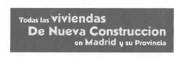 TODAS LAS VIVIENDAS DE NUEVA CONSTRUCCION EN MADRID Y SU PROVINCIA