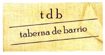 TDB TABERNA DE BARRIO