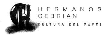 HC HERMANOS CEBRIAN CULTURA DEL PAPEL