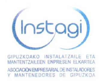 INSTAGI GIPUZKOAKO INSTALATZAILE ETA MANTENTZAILEEN EMPRESEN ELKARTEA ASOCIACION EMPRESARIAL DE INSTALADORES Y MANTENEDORES DE GIPUZKOA