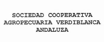 SOCIEDAD COOPERATIVA AGROPECUARIA VERDIBLANCA ANDALUZA