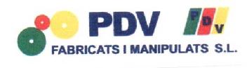 PDV FABRICATS I MANIPULATS SL