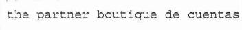 THE PARTNER BOUTIQUE DE CUENTAS