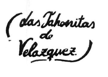 LAS TAHONITAS DE VELAZQUEZ