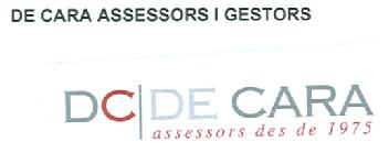 DE CARA ASSESSORS I GESTORS DC DE CARA ASSESSORS DES DE 1975