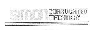 SIMON CORRUGATED MACHINERY