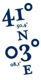 41 O 50,4' N 03 O 08,1' E