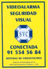 VIDEOALARMA SEGURIDAD VISUAL SVC