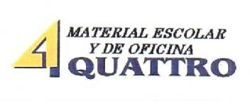 MATERIAL ESCOLAR Y DE OFICINA 4 QUATTRO