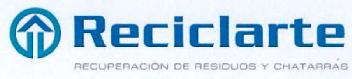 RECICLARTE RECUPERACION DE RESIDUOS Y CHATARRAS