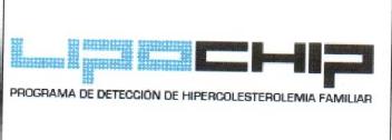 LIPOCHIP PROGRAMA DE DETECCION DE HIPERCOLESTEROLEMIA FAMILIAR