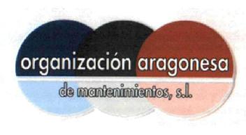 ORGANIZACION ARAGONESA DE MANTENIMIENTOS, S.L
