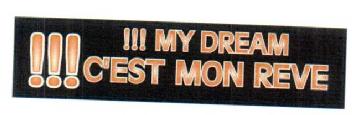MY DREAM C'EST MON REVE