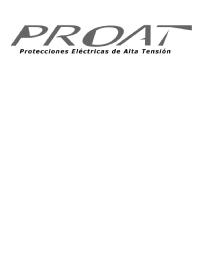 PROAT PROTECCIONES ELECTRICAS DE ALTA TENSION