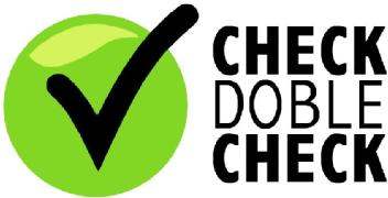 CHECK DOBLE CHECK