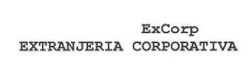 EXCORP EXTRANJERIA CORPORATIVA