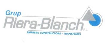 GRUP RIERA-BLANCH S.L. EMPRESA CONSTRUCTORA - TRANSPORTS
