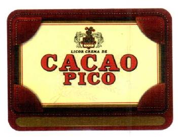 LICOR CREMA DE CACAO PICO