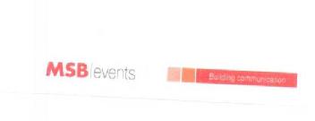MSB EVENTS BUILDING COMMUNICATION