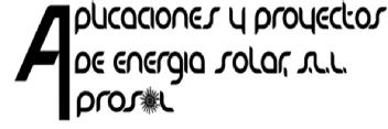 APLICACIONES Y PROYECTOS DE ENERGIA SOLAR, S.L.L. APROSOL