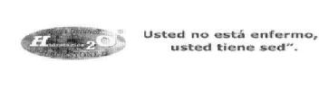 HIDRATACION 20 USTED NO ESTA ENFERMO, USTED TIENE SED