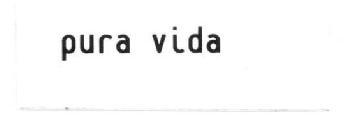 PURA VIDA