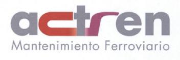 ACTREN MANTENIMIENTO FERROVIARIO