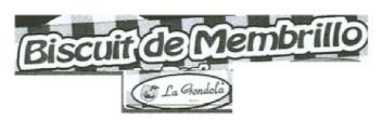 BISCUIT DE MEMBRILLO, LA GONDOLA