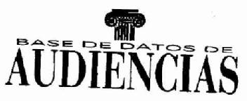 BASE DE DATOS DE AUDIENCIAS