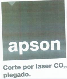 APSON CORTE POR LASER CO2, PLEGADO
