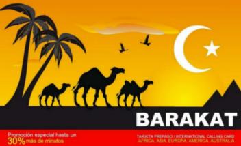 BARAKAT PROMOCION ESPECIAL HASTA UN 30% MAS DE MINUTOS TARJETA PREPAGO/INTERNATIONAL CALLING CARD AFRICA, ASIA, EUROPA, AMERICA, AUSTRALIA