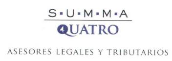 S.U.M.M.A. 4QUATRO ASESORES LEGALES Y TRIBUTARIOS