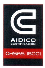 AIDICO CERTIFICACION OHSAS 18001