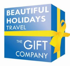 BEAUTIFUL HOLIDAYS TRAVEL THE GIFT COMPANY