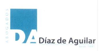 ABOGADOS DA DIAZ DE AGUILAR DESDE 1841
