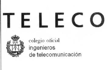 TELECO COLEGIO OFICIAL INGENIEROS DE TELECOMUNICACION