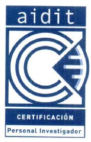 AIDIT CERTIFICACION PERSONAL INVESTIGADOR